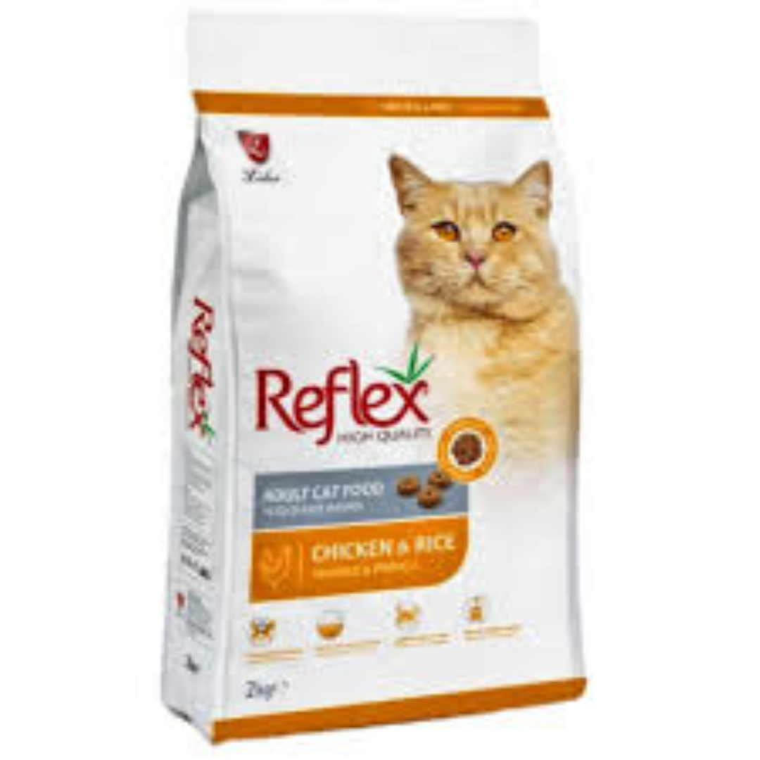 REFLEX ADULT CAT FOOD CHICKEN N RICE 2KG